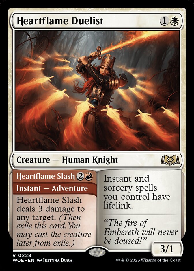 Heartflame Duelist // Heartflame Slash 228 (Wilds of Eldraine)  - Foil | Good Games North