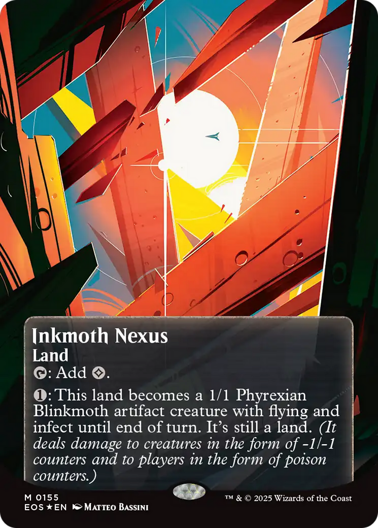 Inkmoth Nexus (0155) (Borderless) (Galaxy Foil) [Edge of Eternities: Stellar Sights] | Good Games North