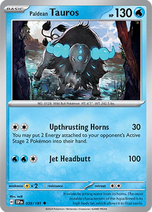 Paldean Tauros (039/191) [Scarlet & Violet: Surging Sparks] | Good Games North