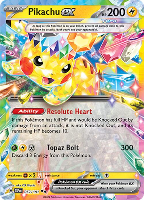 Pikachu ex (057/191) [Scarlet & Violet: Surging Sparks] | Good Games North