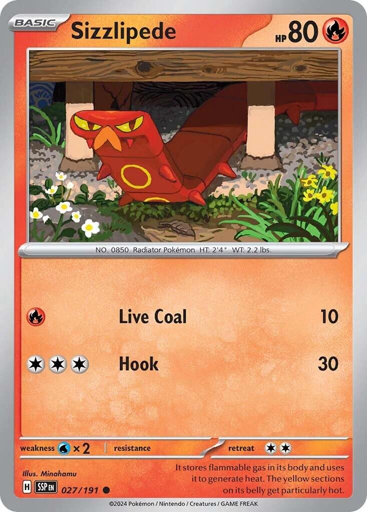 Sizzlipede (027/191) [Scarlet & Violet: Surging Sparks] | Good Games North