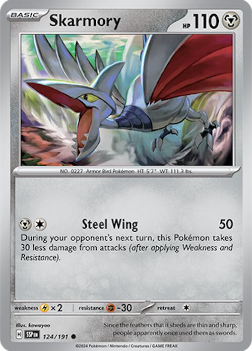Skarmory (124/191) [Scarlet & Violet: Surging Sparks] | Good Games North