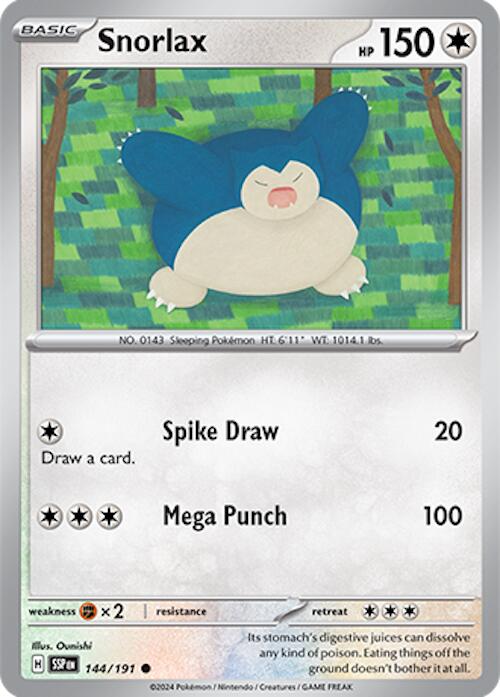 Snorlax (144/191) [Scarlet & Violet: Surging Sparks] | Good Games North