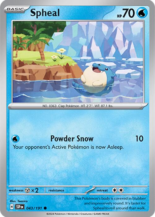 Spheal (043/191) [Scarlet & Violet: Surging Sparks] | Good Games North