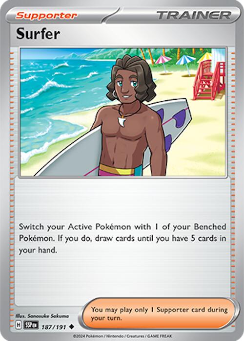 Surfer (187/191) [Scarlet & Violet: Surging Sparks] | Good Games North