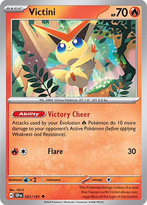 Victini (021/191) [Scarlet & Violet: Surging Sparks] | Good Games North