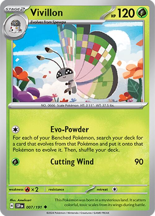 Vivillon (007/191) [Scarlet & Violet: Surging Sparks] | Good Games North