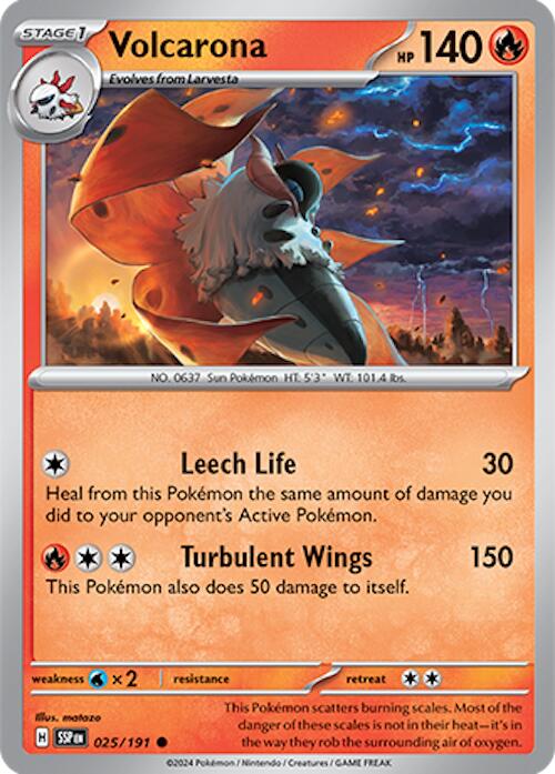 Volcarona (025/191) [Scarlet & Violet: Surging Sparks] | Good Games North