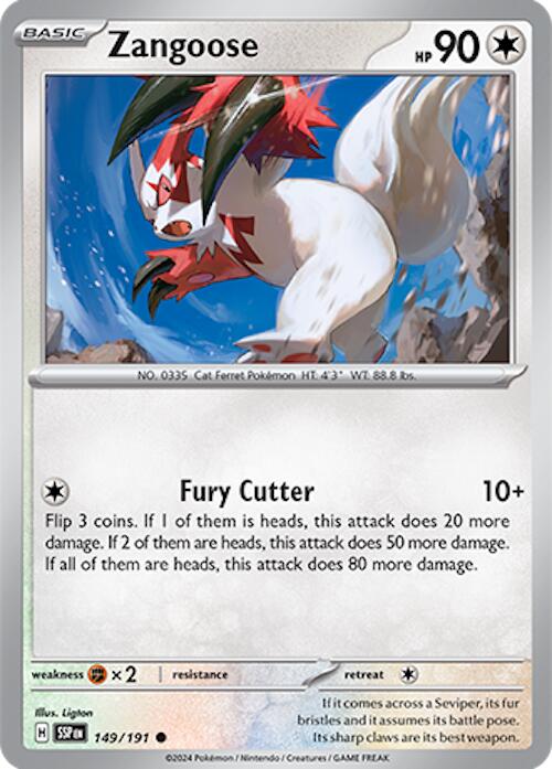 Zangoose (149/191) [Scarlet & Violet: Surging Sparks] | Good Games North