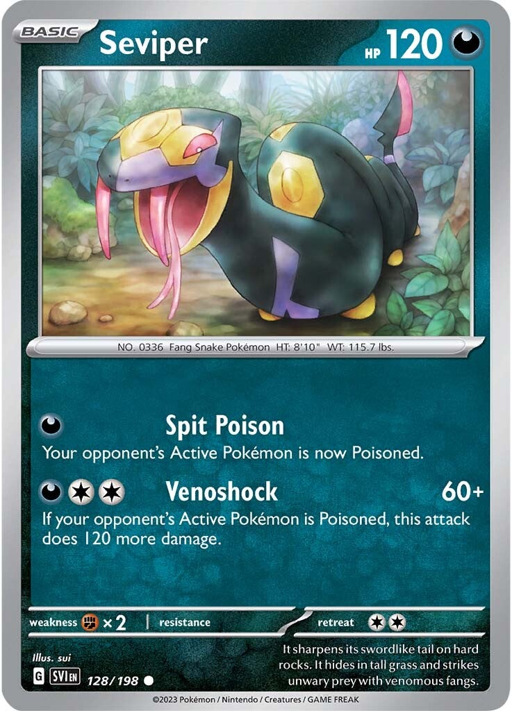 Seviper (128/198) [Scarlet & Violet: Base Set] | Good Games North