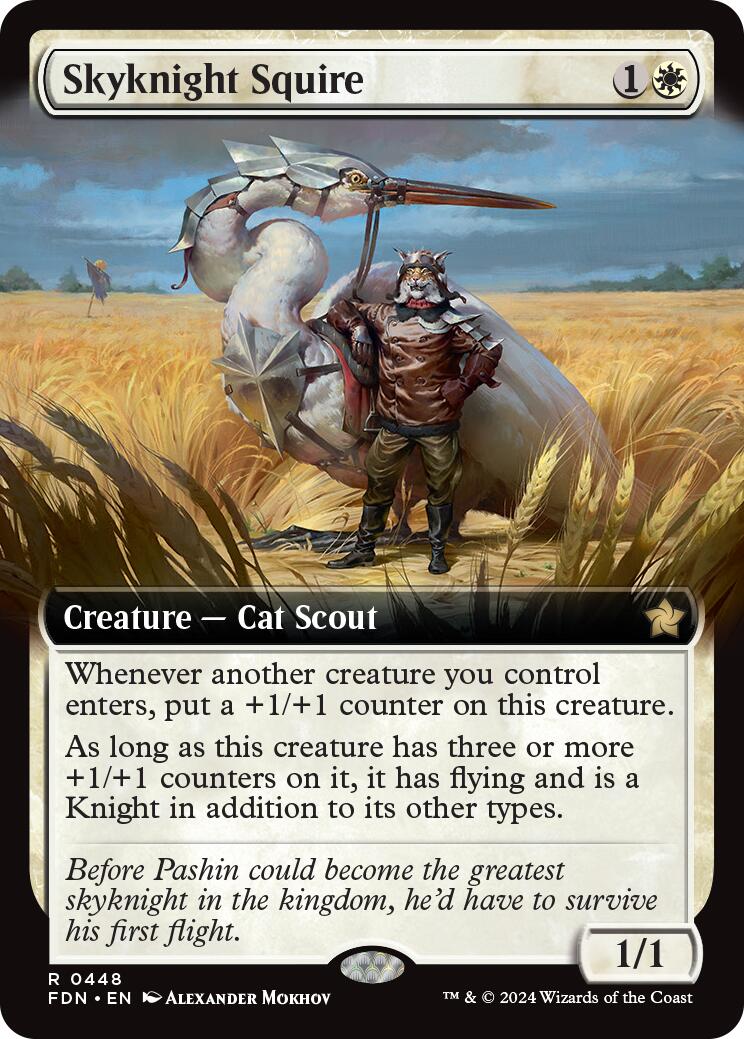 Skyknight Squire (Extended Art) [Foundations] | Good Games North