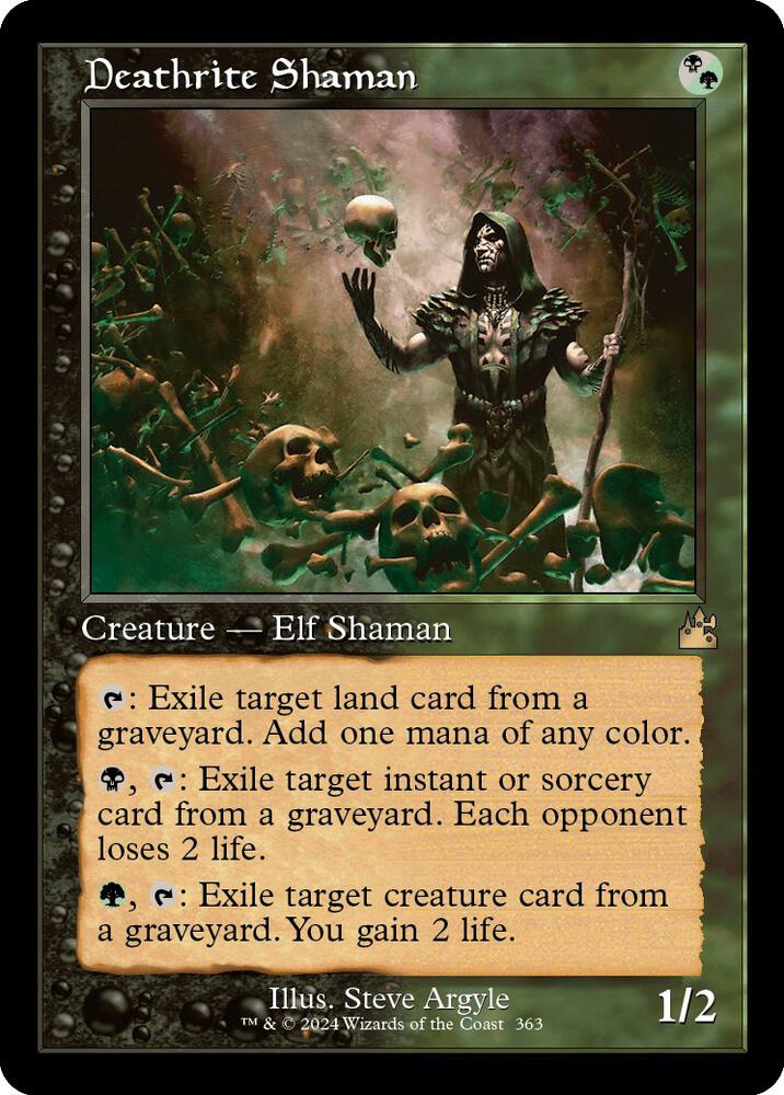 Deathrite Shaman Retro Frame (Ravnica Remastered)  - undefined | Good Games North