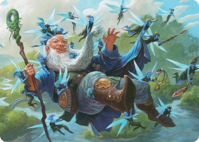 Mischievous Mystic Art Card (7/54) [Foundations Art Series] | Good Games North