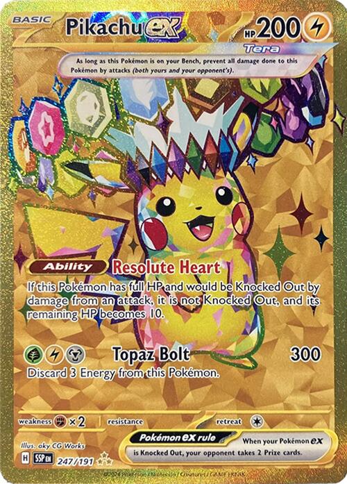 Pikachu ex (247/191) [Scarlet & Violet: Surging Sparks] | Good Games North