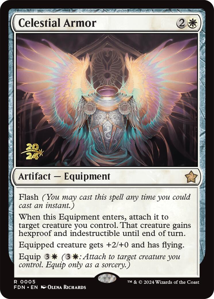 Celestial Armor [Foundations Prerelease Promos] | Good Games North