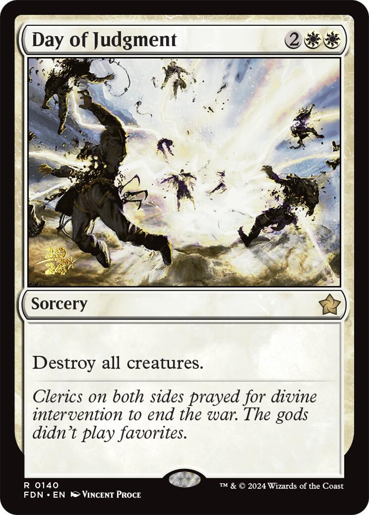 Day of Judgment [Foundations Prerelease Promos] | Good Games North