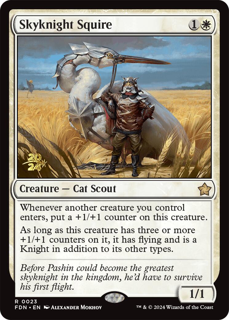 Skyknight Squire [Foundations Prerelease Promos] | Good Games North