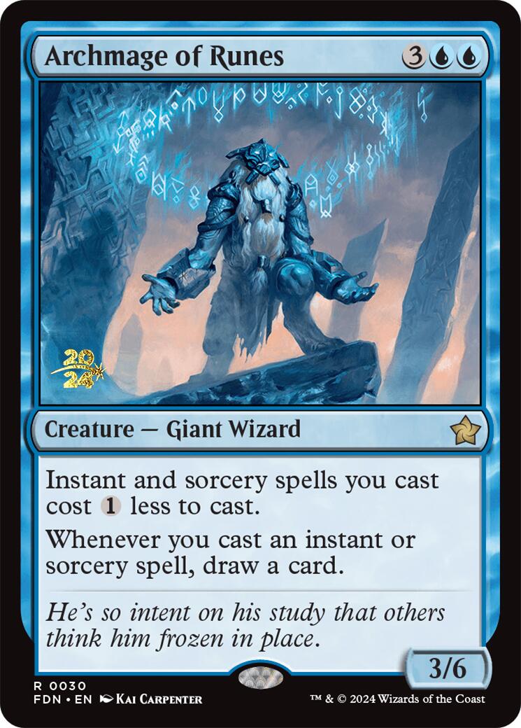 Archmage of Runes [Foundations Prerelease Promos] | Good Games North