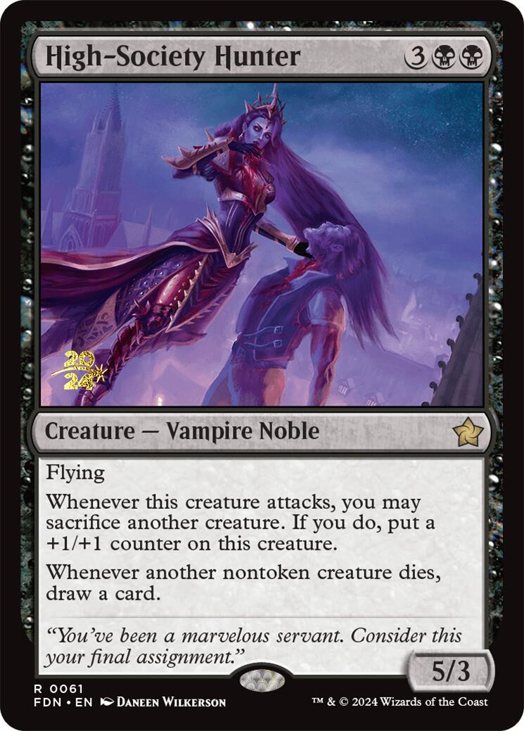 High-Society Hunter [Foundations Prerelease Promos] | Good Games North