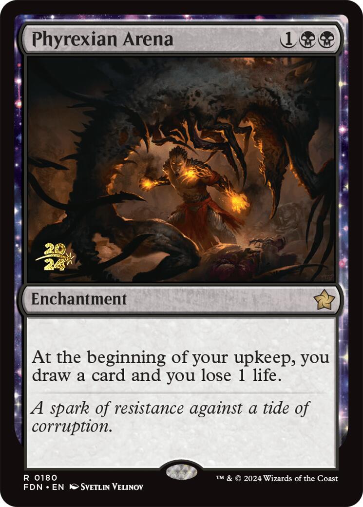 Phyrexian Arena [Foundations Prerelease Promos] | Good Games North