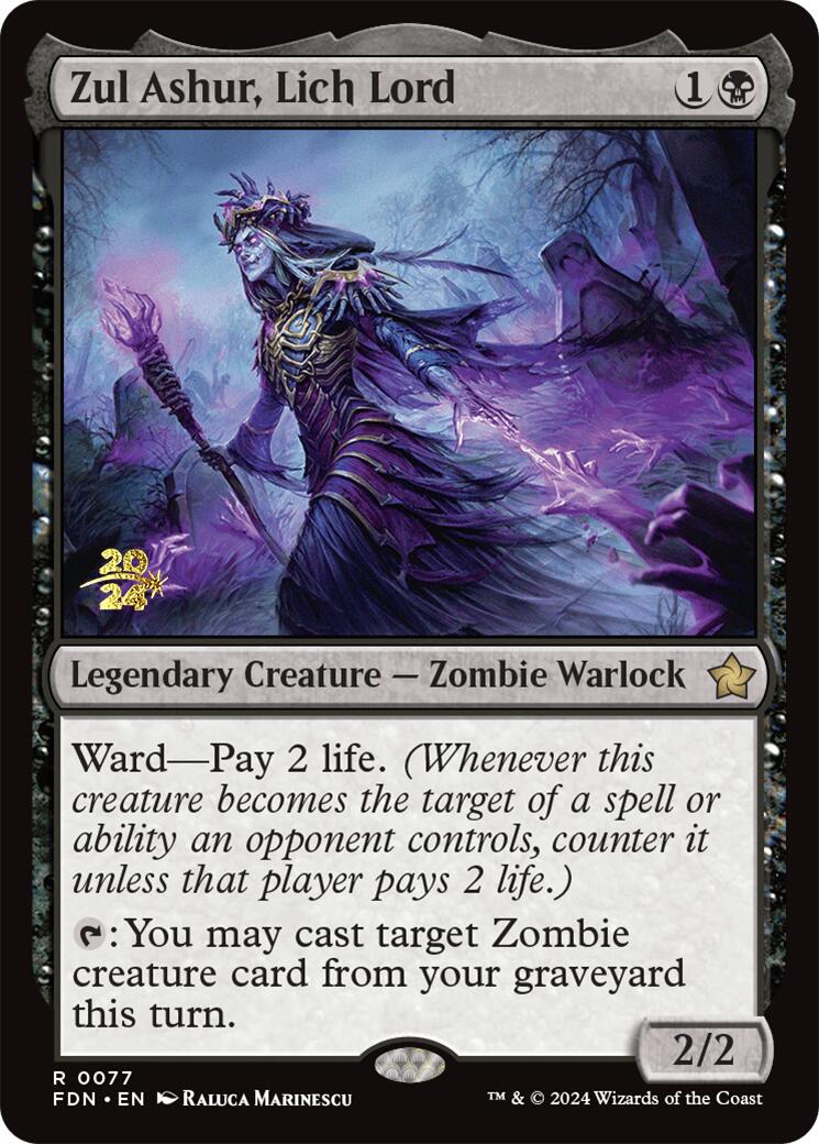 Zul Ashur, Lich Lord [Foundations Prerelease Promos] | Good Games North