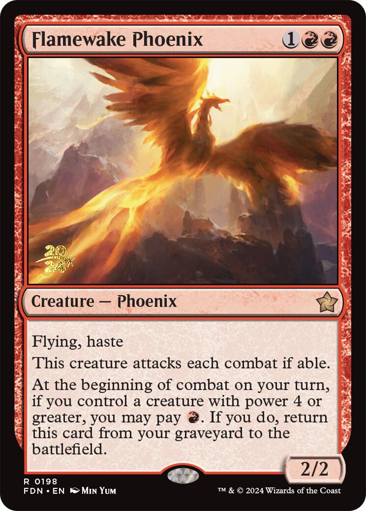 Flamewake Phoenix [Foundations Prerelease Promos] | Good Games North