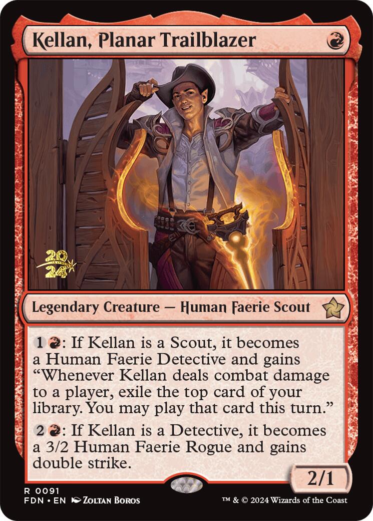 Kellan, Planar Trailblazer [Foundations Prerelease Promos] | Good Games North