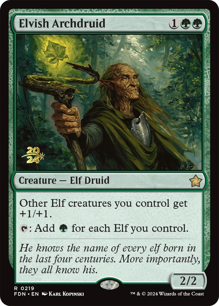 Elvish Archdruid [Foundations Prerelease Promos] | Good Games North