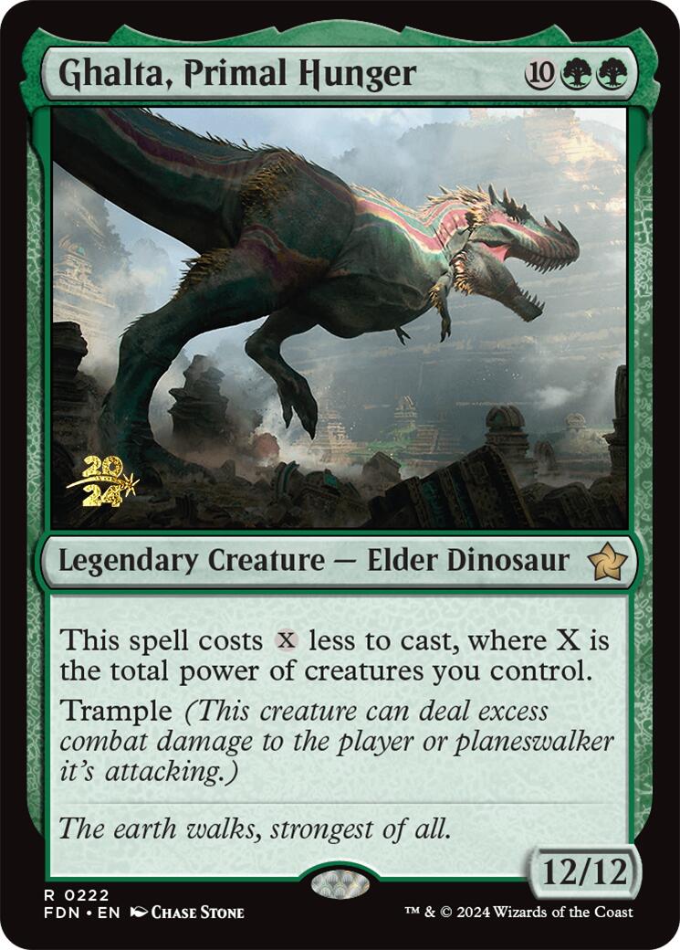 Ghalta, Primal Hunger [Foundations Prerelease Promos] | Good Games North