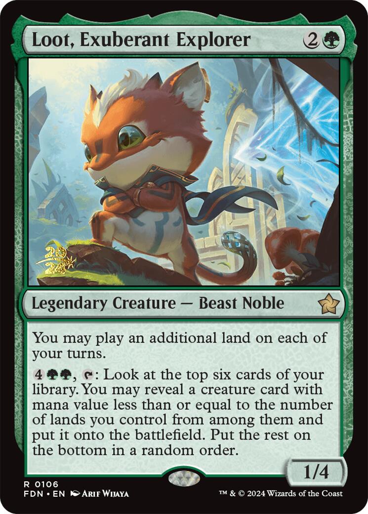 Loot, Exuberant Explorer [Foundations Prerelease Promos] | Good Games North