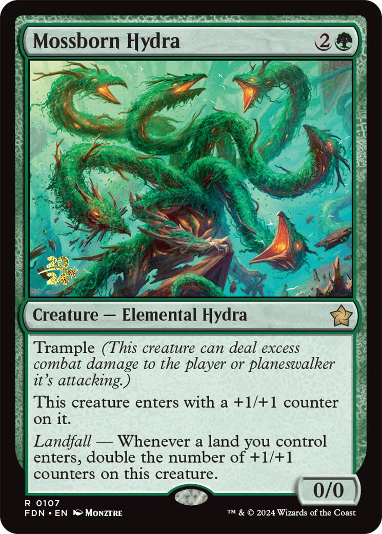 Mossborn Hydra [Foundations Prerelease Promos] | Good Games North