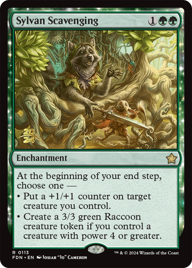 Sylvan Scavenging [Foundations Prerelease Promos] | Good Games North