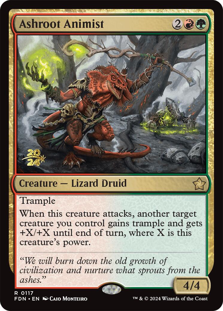 Ashroot Animist [Foundations Prerelease Promos] | Good Games North