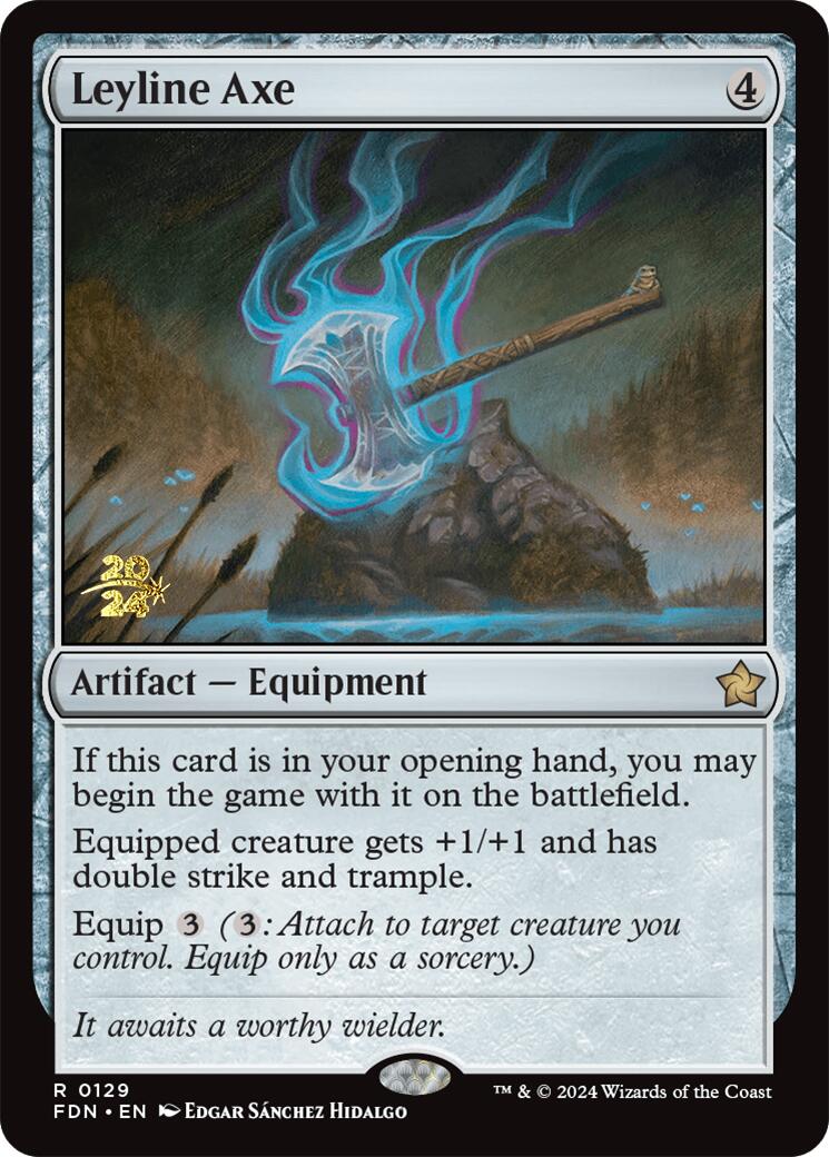 Leyline Axe [Foundations Prerelease Promos] | Good Games North