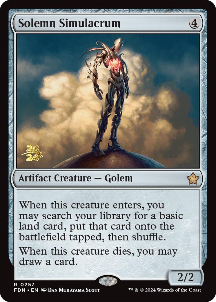 Solemn Simulacrum [Foundations Prerelease Promos] | Good Games North