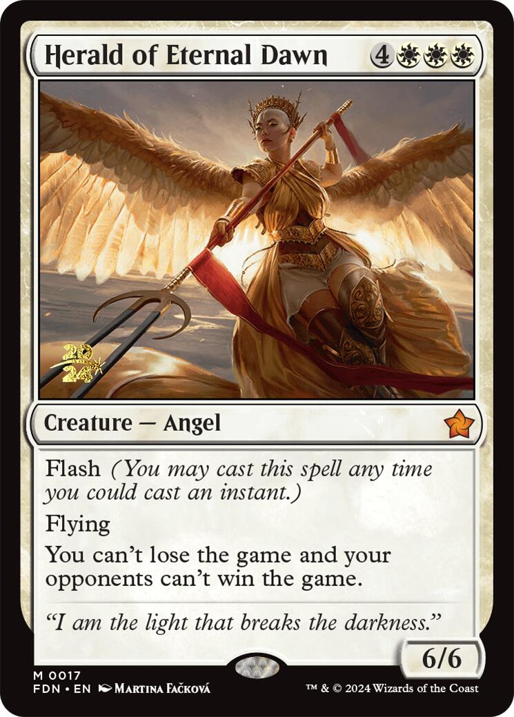 Herald of Eternal Dawn [Foundations Prerelease Promos] | Good Games North