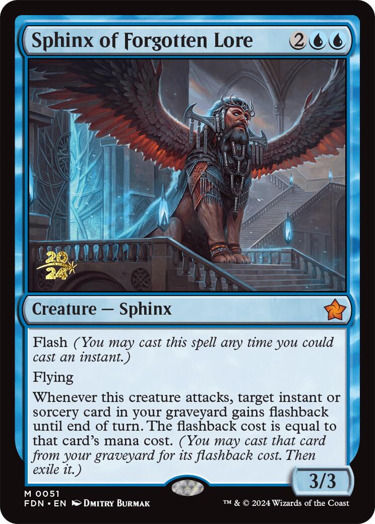 Sphinx of Forgotten Lore [Foundations Prerelease Promos] | Good Games North