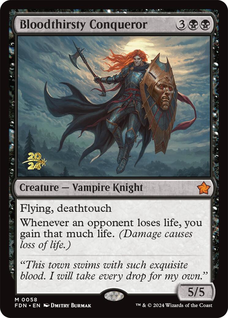 Bloodthirsty Conqueror [Foundations Prerelease Promos] | Good Games North