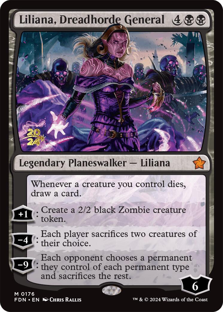Liliana, Dreadhorde General [Foundations Prerelease Promos] | Good Games North