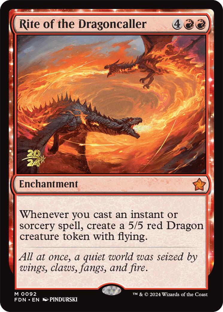 Rite of the Dragoncaller [Foundations Prerelease Promos] | Good Games North