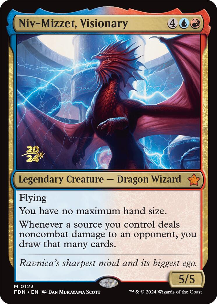 Niv-Mizzet, Visionary [Foundations Prerelease Promos] | Good Games North
