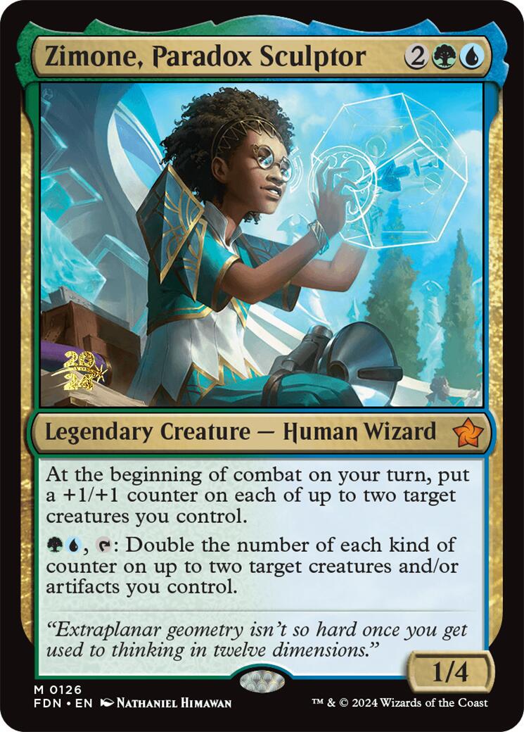 Zimone, Paradox Sculptor [Foundations Prerelease Promos] | Good Games North