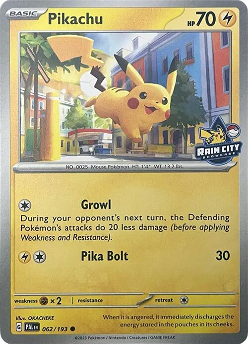 Pikachu (062/193) (Rain City Showcase) [Miscellaneous Cards] | Good Games North