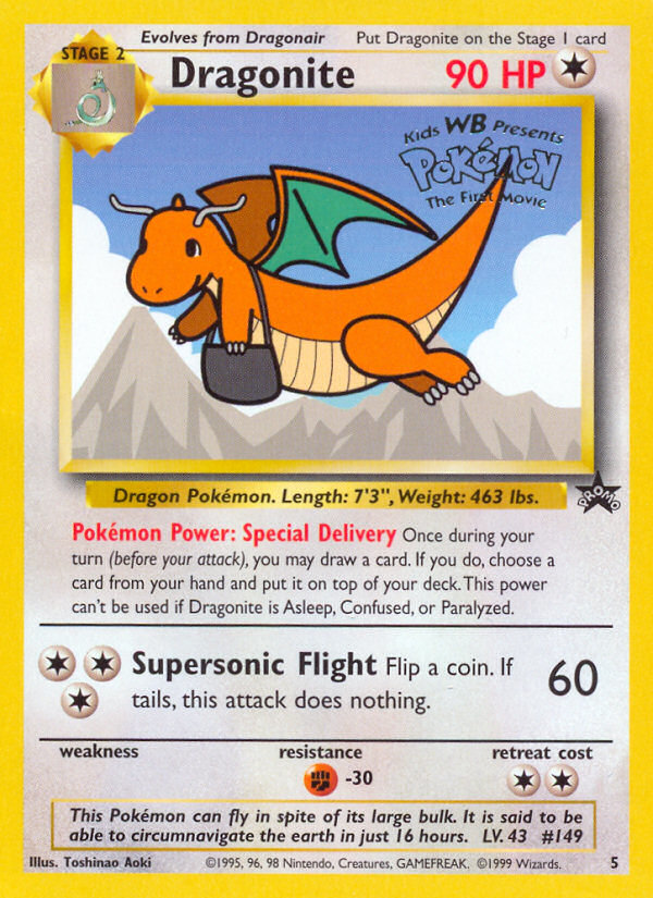 Dragonite (5) [Wizards of the Coast: Black Star Promos] | Good Games North