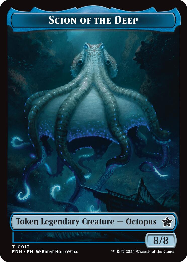 Scion of the Deep // Koma's Coil Doubled-Sided Token [Foundations Tokens] | Good Games North