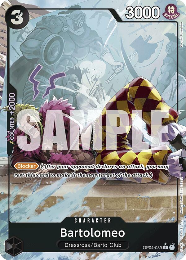 Bartolomeo (OP04-089) (Full Art) [Premium Booster -The Best-] | Good Games North
