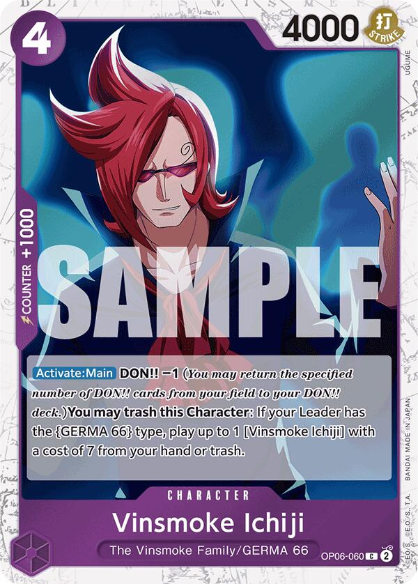 Vinsmoke Ichiji (OP06-060) (Jolly Roger Foil) [Premium Booster -The Best-] | Good Games North