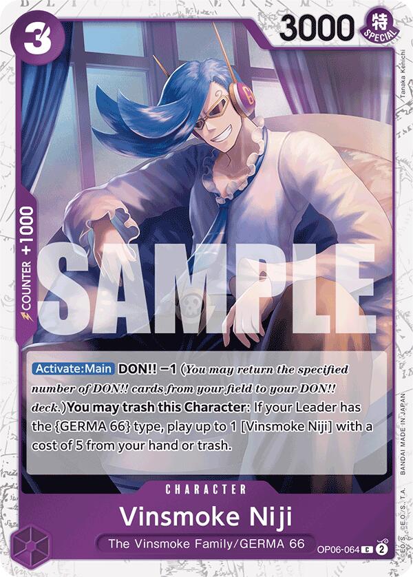 Vinsmoke Niji (OP06-064) (Jolly Roger Foil) [Premium Booster -The Best-] | Good Games North