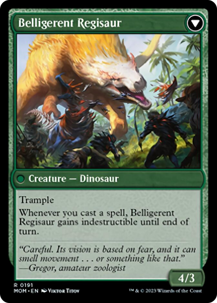 Invasion of Ixalan // Belligerent Regisaur [March of the Machine] | Good Games North