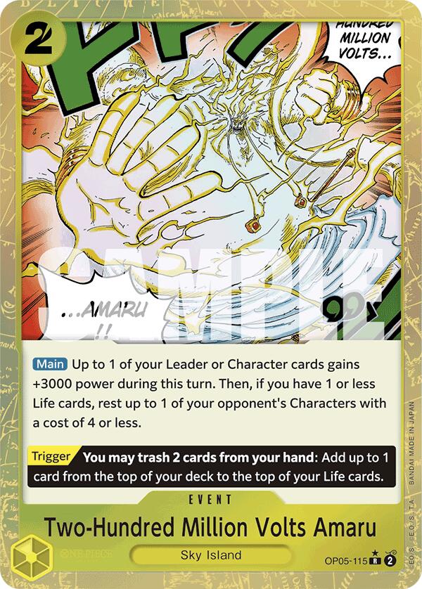 Two-Hundred Million Volts Amaru (Textured Foil) [Premium Booster -The Best-] | Good Games North